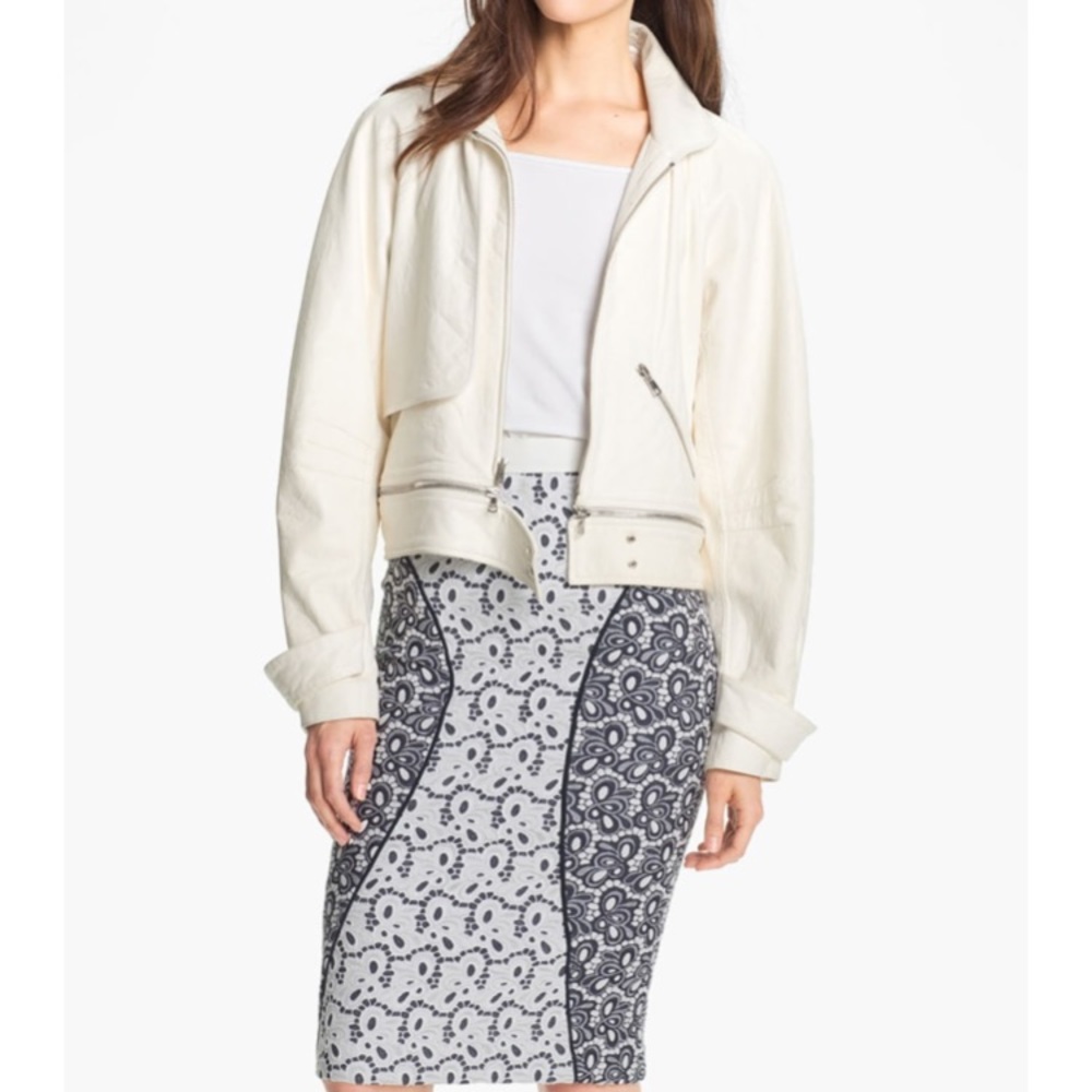Rebecca Minkoff ‘Stone’ Bomber jacket - BLACK - Picture 4 of 6